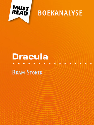 cover image of Dracula van Bram Stoker (Boekanalyse)